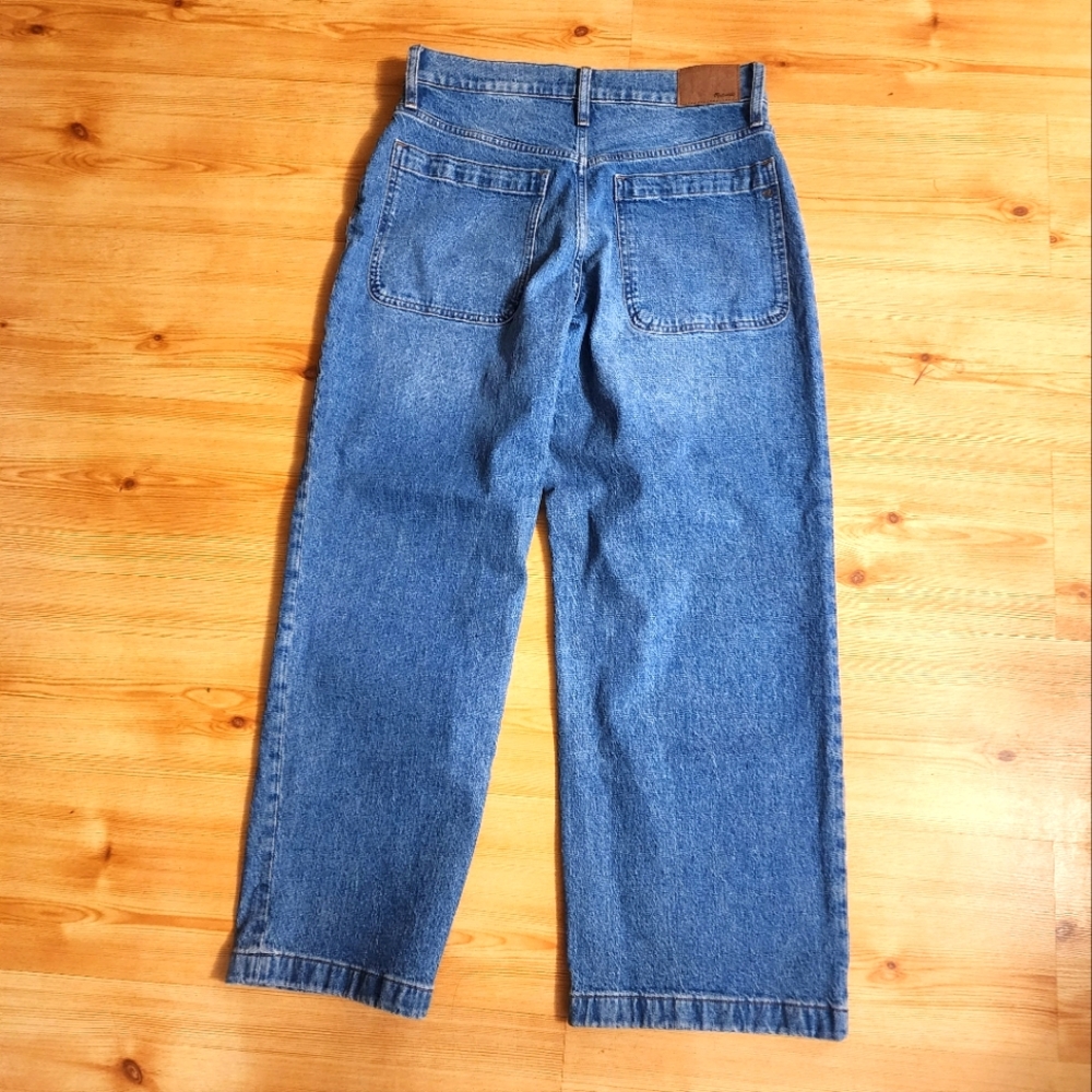 Madewell High Rise Wide Leg Denim Blue Jeans NWT - Picture 7 of 11